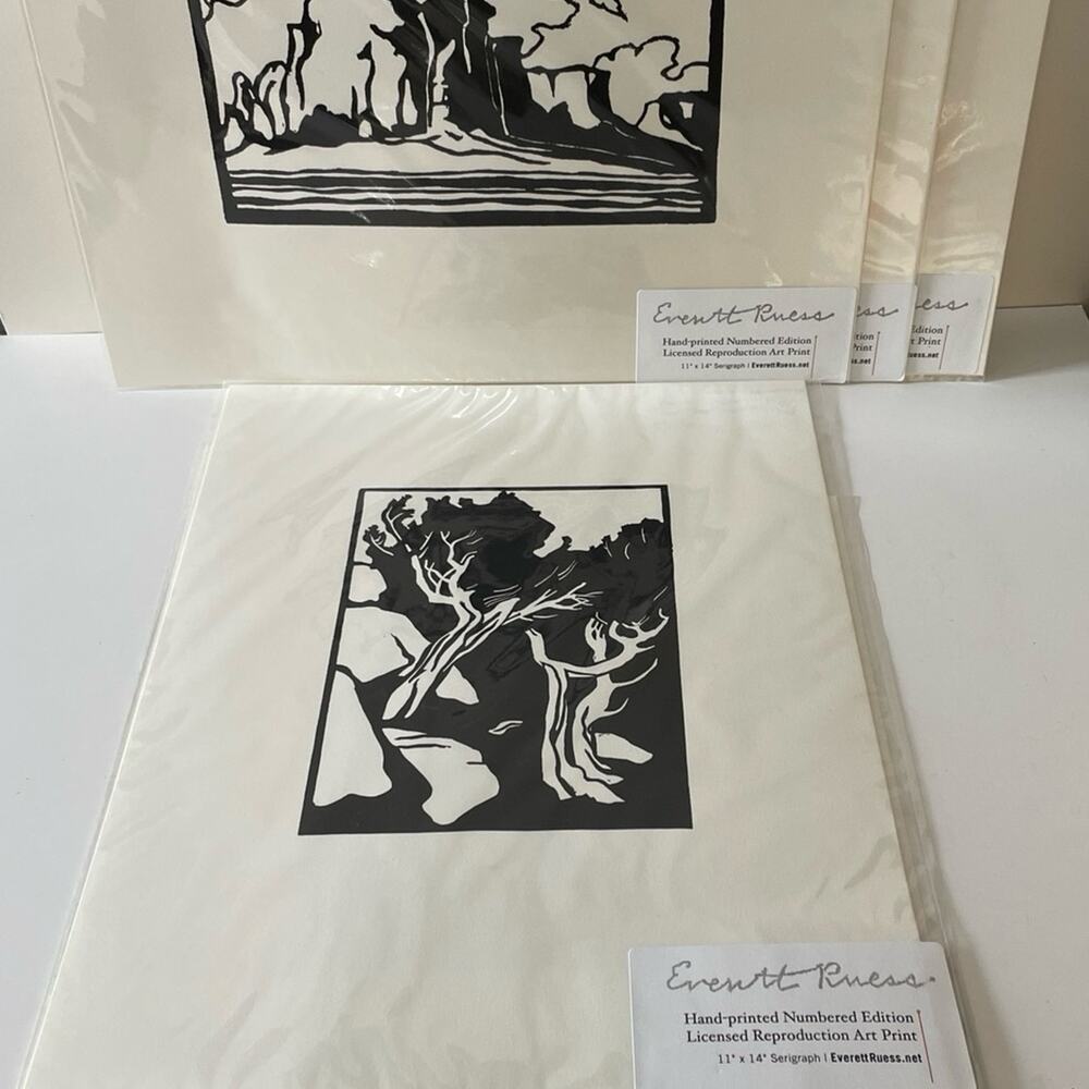 Everett Ruess Numbered Edition Licensed Reproduction Art Prints LOT of 6